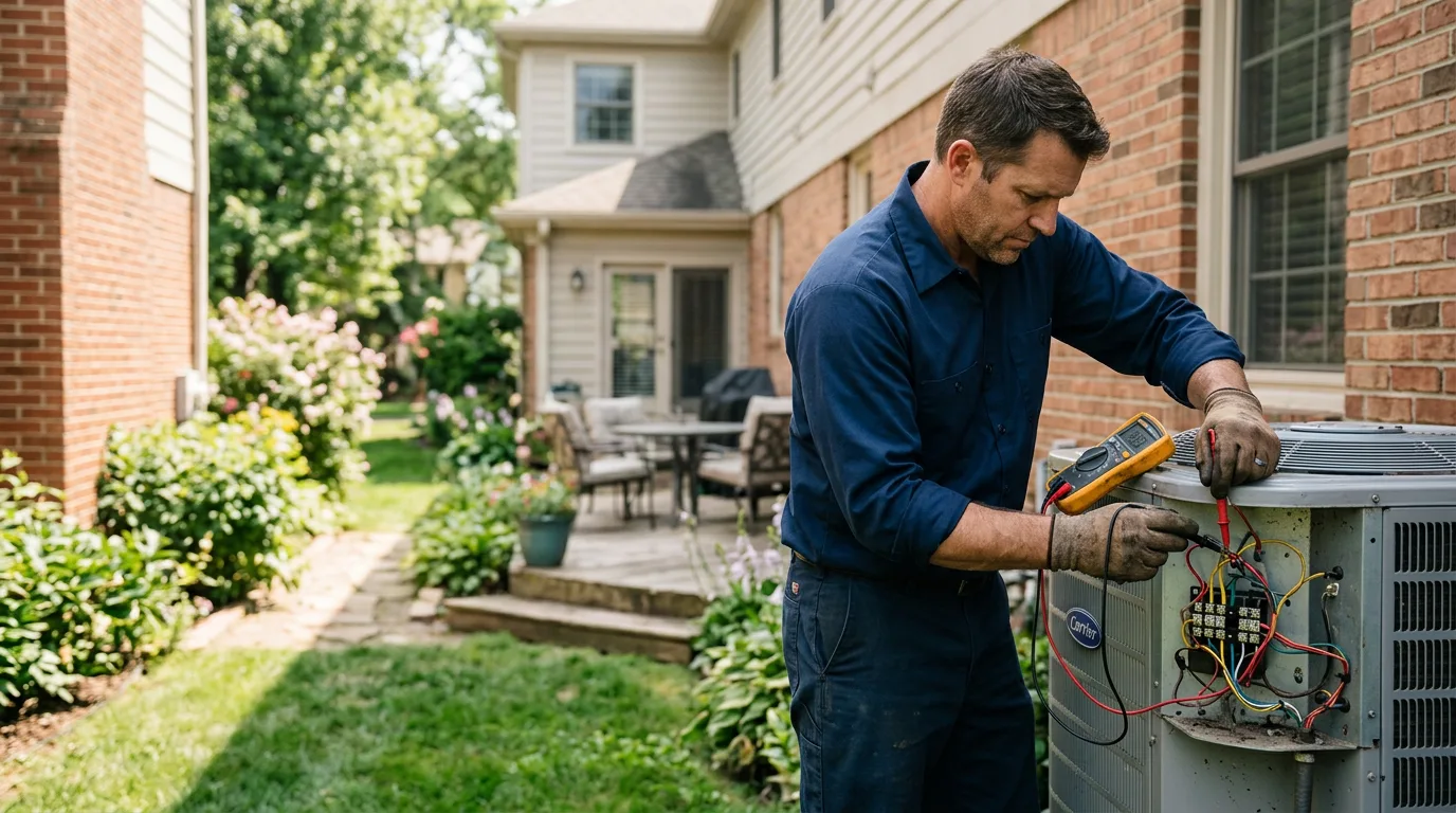 HVAC technician working near Menlo, IA